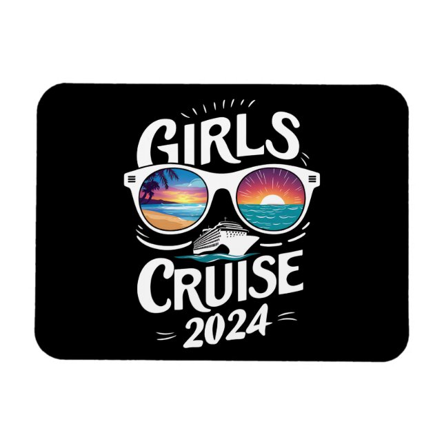 Imán Amantes de las vacaciones en el viaje de crucero d (Horizontal)