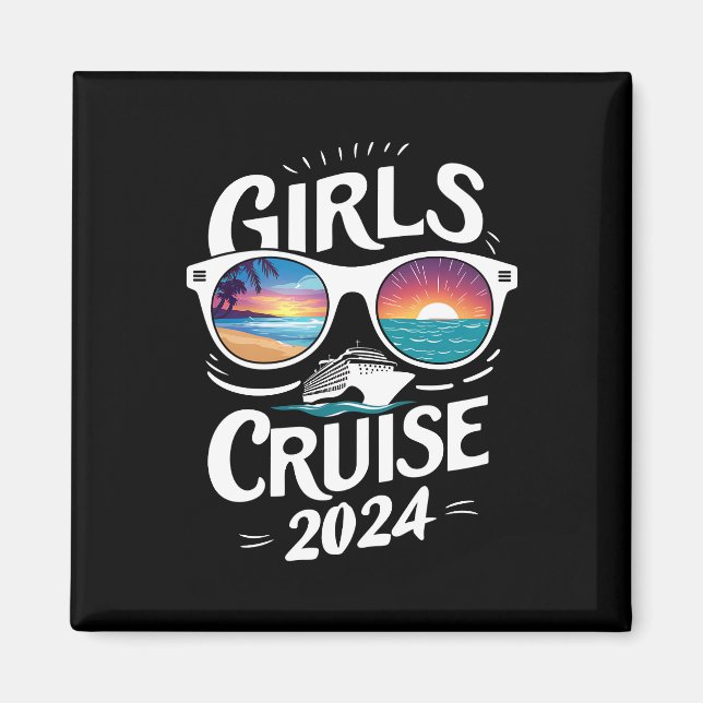 Imán Amantes de las vacaciones en el viaje de crucero d (Frente)