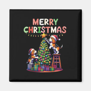 Imán Amantes de los animales mascotas Xmas Perros Beagl