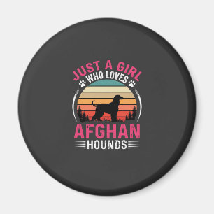 Imán Amantes de perros atardecer retro galgos afganos