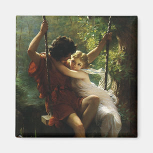 Imán Amantes de una Swing. Primavera de Pierre Auguste 