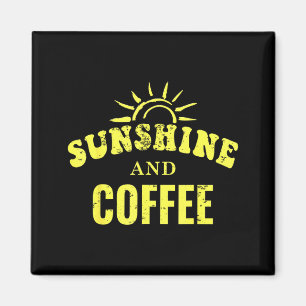Imán Amantes del café _ sol y café estilo retro