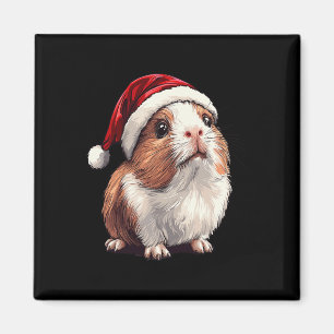Imán Amantes del cerdo guineano de Navidad Navidades Pa