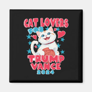 Imán Amantes Del Gato Para Trump Vance 2024
