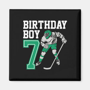 Imán Amantes del Hockey sobre Hielo Niños 7º Cumpleaños