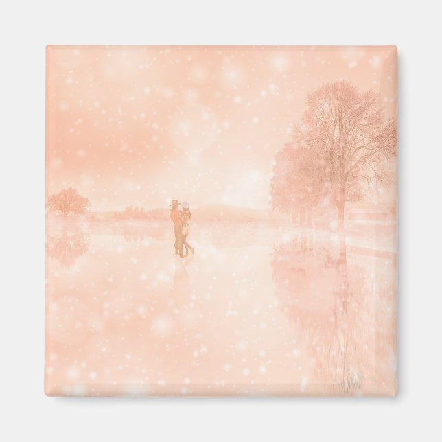 Imán Amantes en un estanque congelado (Frente)