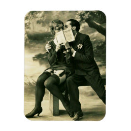 Imán Amantes secretos Sexy Vintage Pin Up Pareja Amor