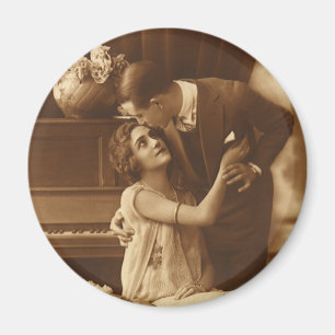 Imán Amantes Vintage, Música Romántica de Amor