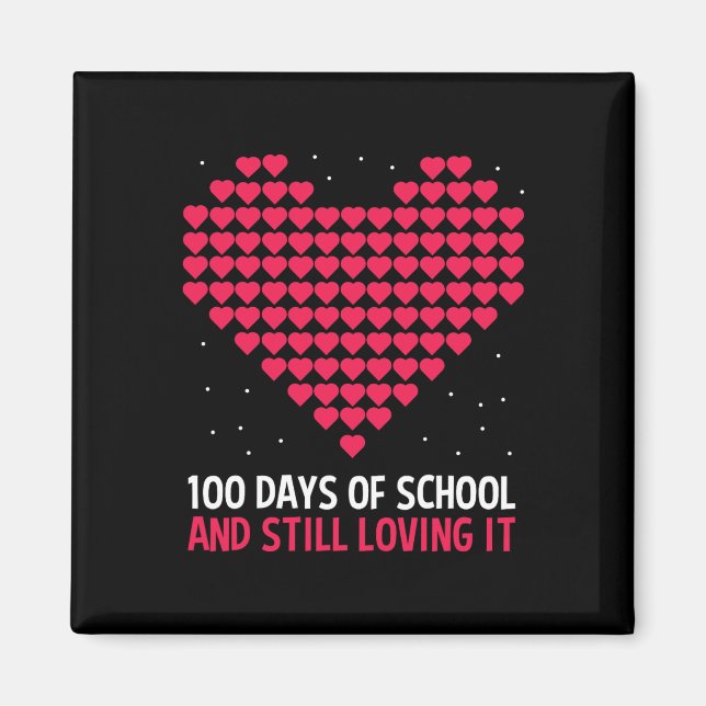 Imán Amar 100 Días De Regalo Escolar Para Estudiantes D (Frente)