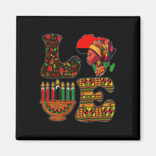 Imán Amar a Kwanzaa Kinara Principios Velas Panafricana