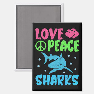 Imán Amar a los tiburones por la paz tiburones adoran a