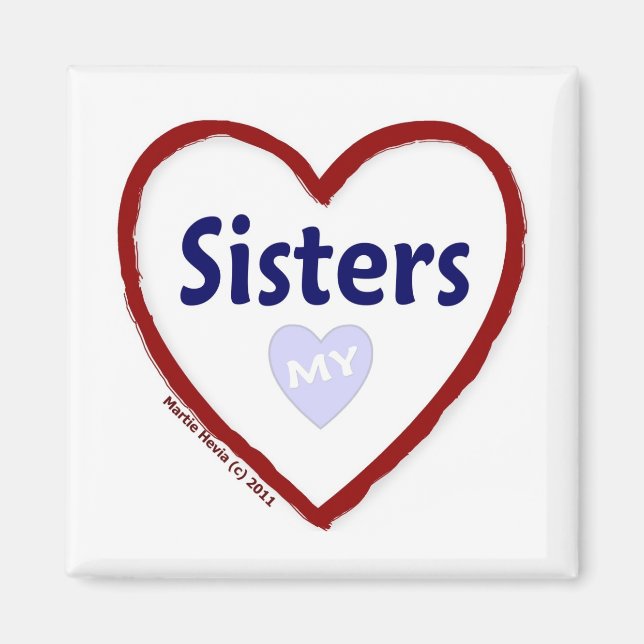 Imán Amar a mis hermanas (Frente)