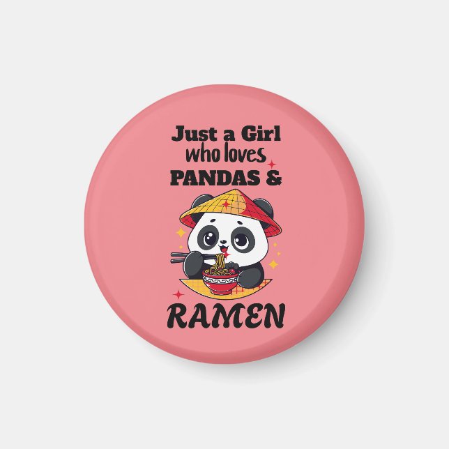 Imán Amar a Pandas y Ramen (Frente)
