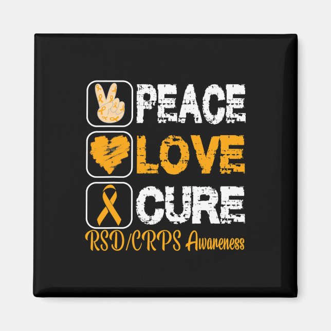 IMÁN AMAR A PEACE CURE RSD CRPS CONCIENCIACIÓN (Frente)