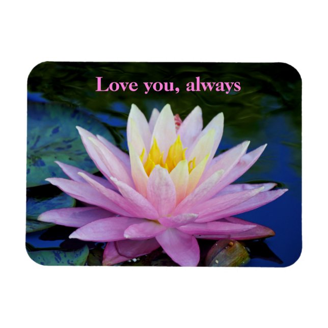 Imán Amar a ti Waterlily Flexible Photo Magnet (Horizontal)