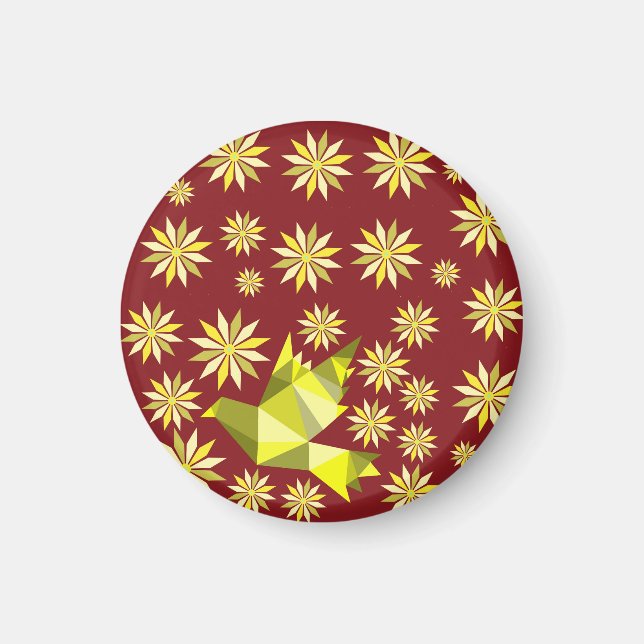 IMÁN AMAR AVE CON REGALO DE FLORES DÍA ESPECIAL, CUMPLE (Frente)