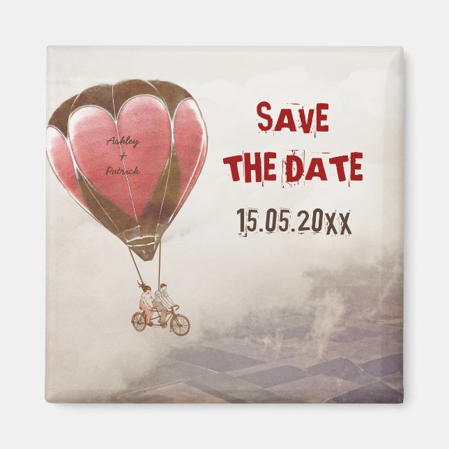 Imán AMAR Boda DREAM Guardar la fecha (Frente)