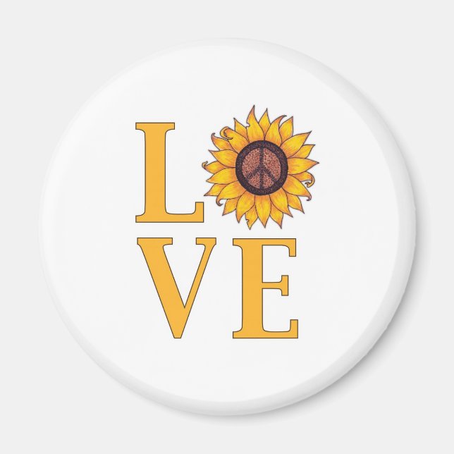 Imán Amar el girasol pacífico (Frente)