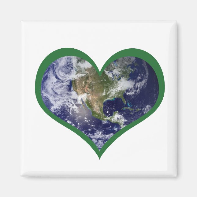 Imán Amar la Tierra (Verde) (Frente)