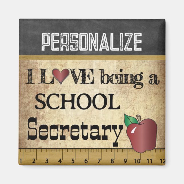 Imán Amar ser secretario de una escuela (Frente)