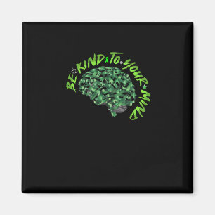 Imán Amar Su Mente Cerebro De Cinta Verde - Mental H