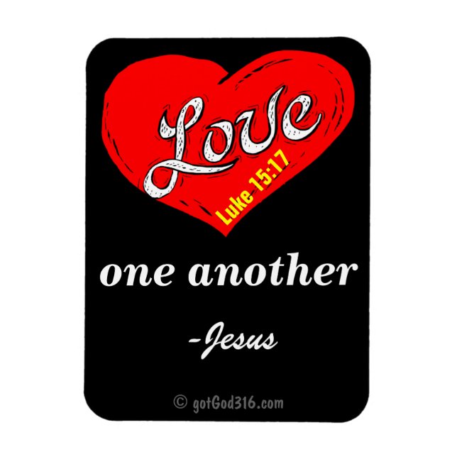 Imán Amar unos a otros gotGod316.com Jesús (Vertical)