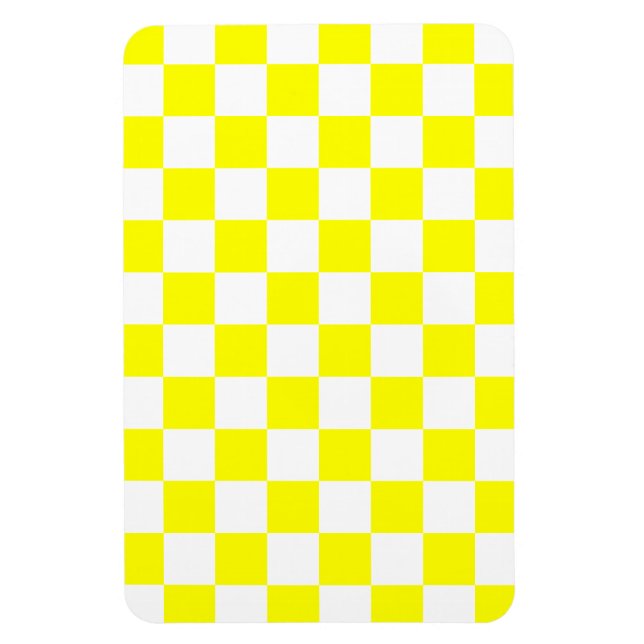 Imán Amarillo a cuadros (Vertical)