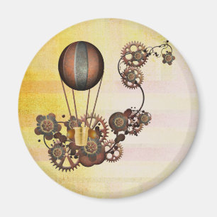 Imán Amarillo antiguo de globo de vapor