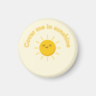 Imán amarillo, cúbreme de imán de sol, lindo