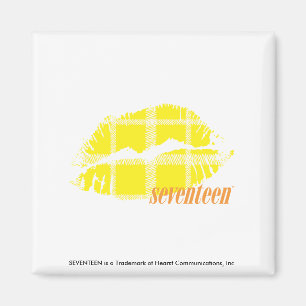 Imán Amarillo de la tela escocesa