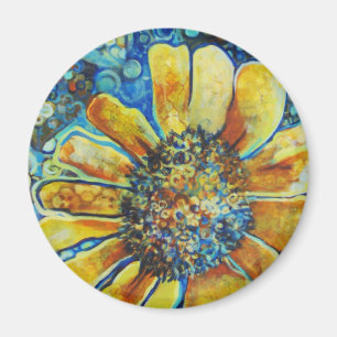Imán amarillo del girasol