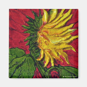 Imán amarillo del girasol
