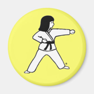 Imán amarillo del niño 7 de los artes marciales