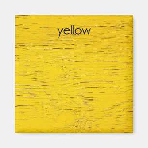 Imán amarillo del refrigerador