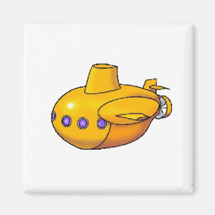 Imán amarillo del submarino el  