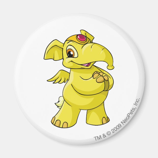 Imán Amarillo elefante (Frente)