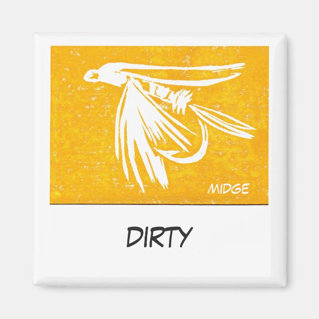 Imán "Amarillo medio" sucio de la zona de lavado de agu (Frente)