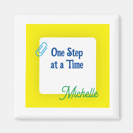 Imán Amarillo personalizado