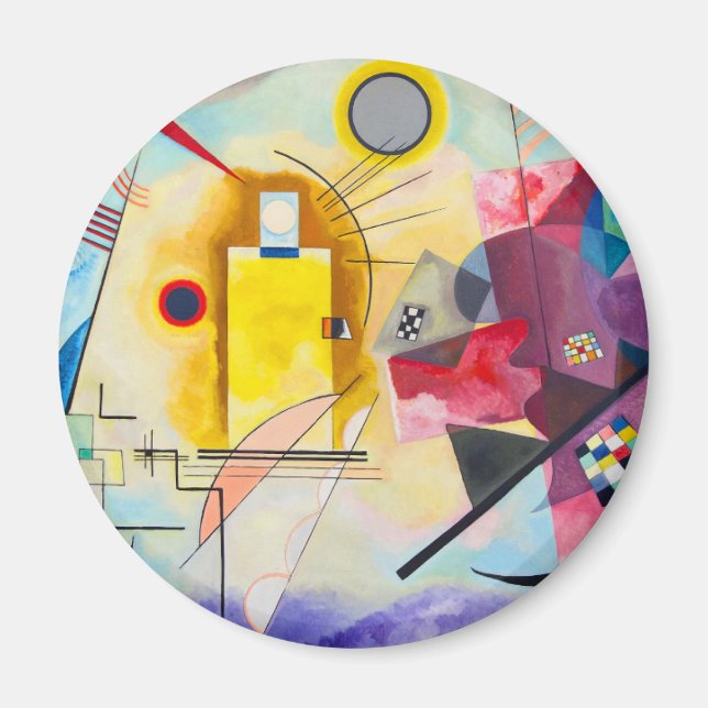 Imán Amarillo-Rojo-Azul de Kandinsky (Frente)