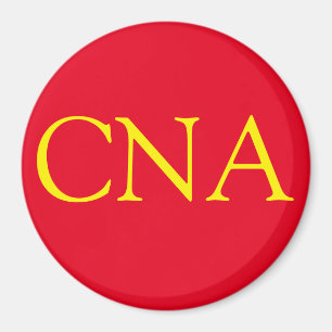 Imán amarillo rojo CNA