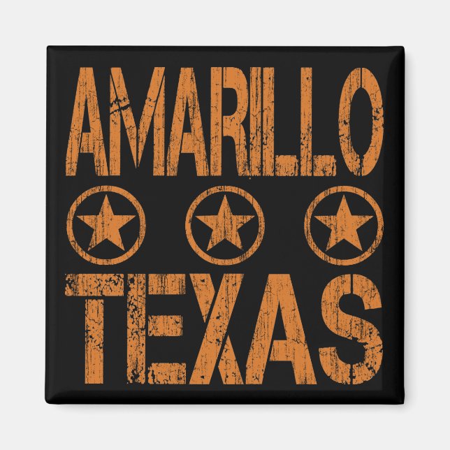 IMÁN AMARILLO TEXAS - ESTILO DISTRIBUIDO (Frente)