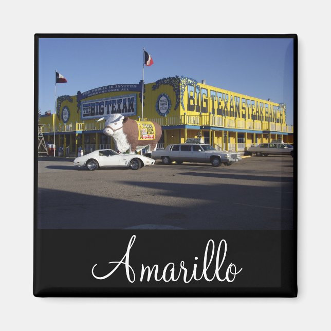 Imán Amarillo Texas Magnet (Frente)