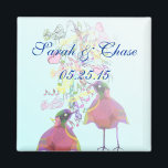 Imán Amarres Bodas Magnet<br><div class="desc">Aves de amor antiguas invitaciones,  tarjetas de respuesta y más - ver más productos de aves de época</div>