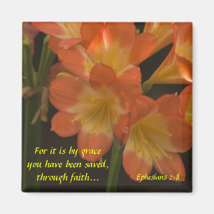 Imán Amaryllis anaranjado