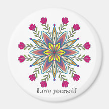 Amate Mandala Flowers