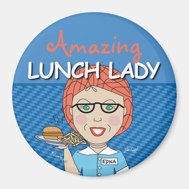 Imán Amazon Lunch Lady (Frente)