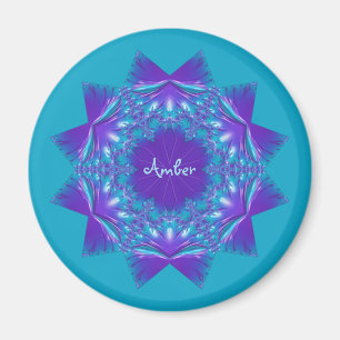 Imán ¡AMBER ~ STAR! Purple y Aqua ~ Diseño sorprendente