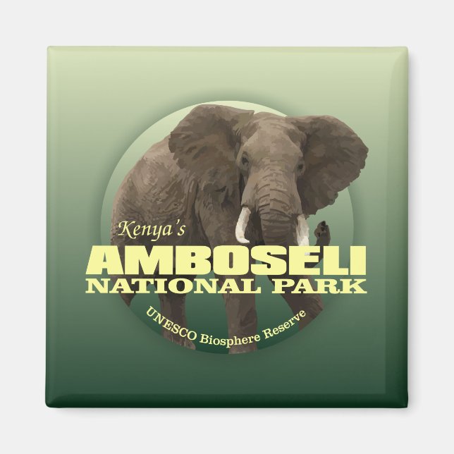Imán Amboseli NP (Elefante Africano) WT (Frente)