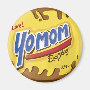 Imán Ame a la mamá 24/7 del yo arte pop divertido y