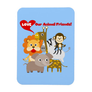 Imán Ame a nuestros amigos animales